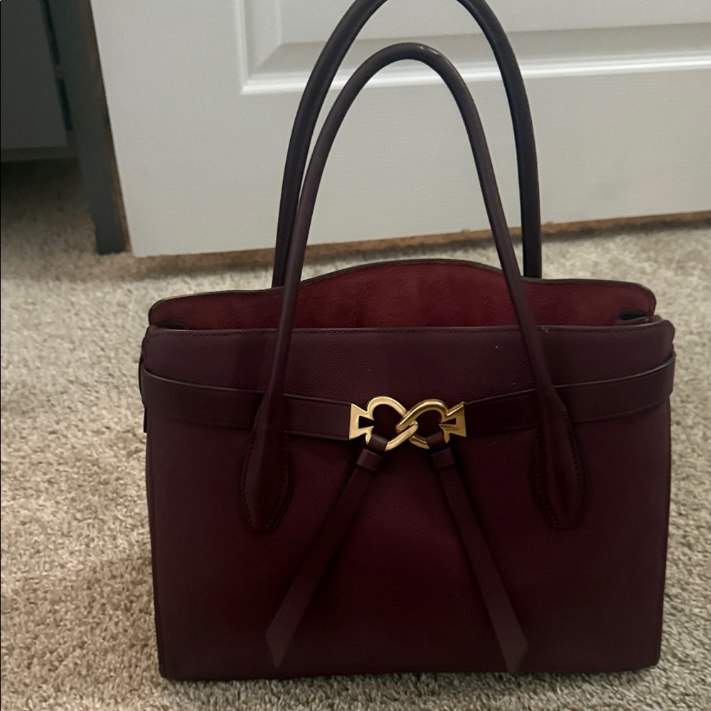 Elegant Burgundy Handbag